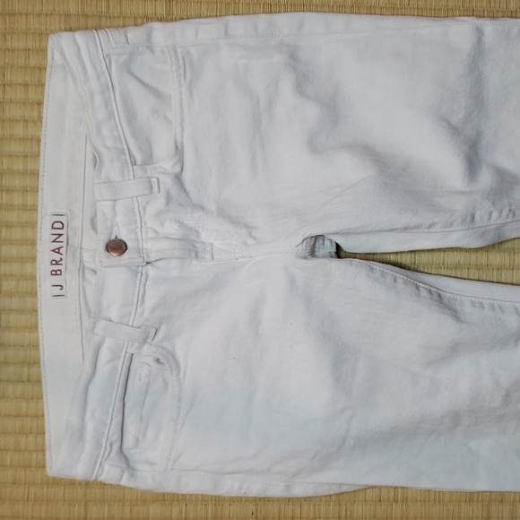 J Brand 914 Slim Straight Cigarette 5-pocket Jean, White, sz 25-26 - Picture 2 of 11